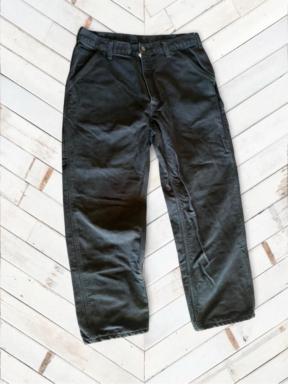 Carhartt Men's Black Straight-Leg Chinos